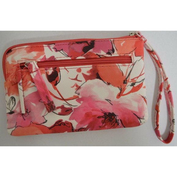 croft & barrow Handbags - Croft Barrow Flower Multi Comp Wallet Faux Leather